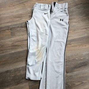 Gray Baseball PRACTICE pants - Small & YXL